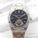 Audemars Piguet Replica Royal Oak Tourbillon 41mm Watch - Stainless Steel Black Dial For Man